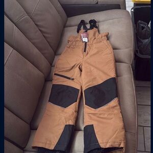 Swiss Tech Kids Brown and Black Overalls